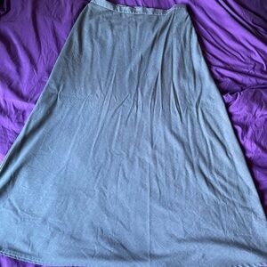 Jaclyn Smith Maxi Skirt in Slate Blue